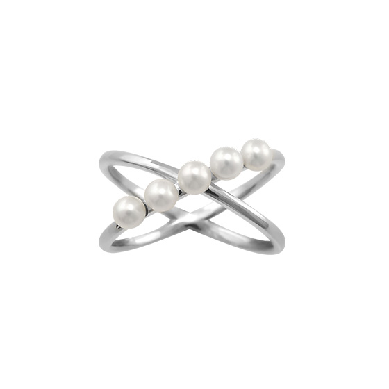 輕甜‧時尚-天然珍珠戒指