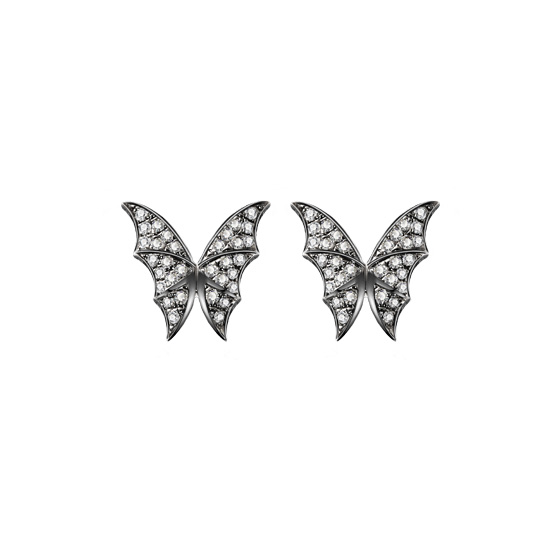 Butterfly garden ．翩翩  天然鑽石造型耳環